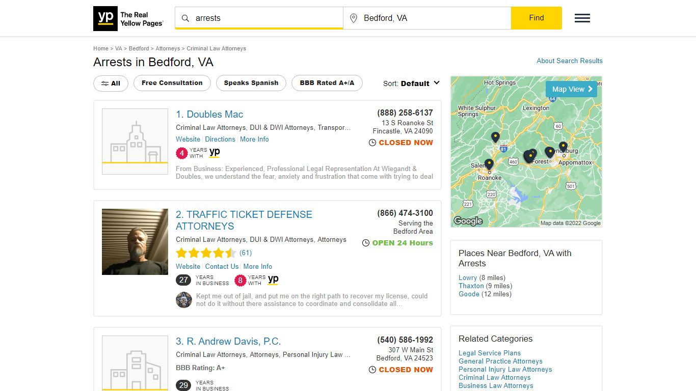 Best 30 Arrests in Bedford, VA with Reviews - YP.com